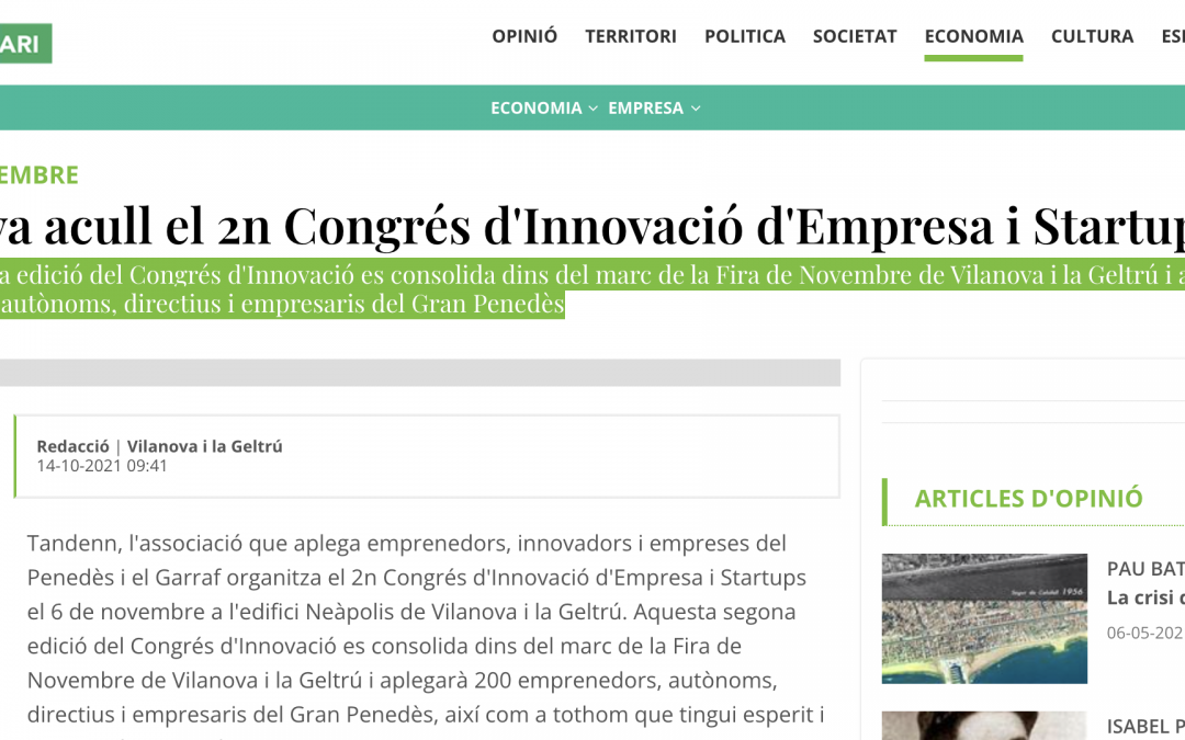 Vilanova acull el 2n Congrés d’Innovació d’Empresa i Startups